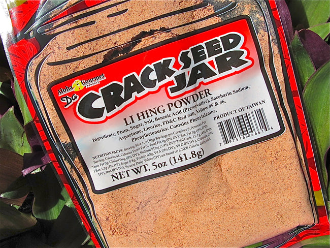 Aloha Gourmet Da Crackseed Jar Li hing Powder 5oz (NOT FOR SALE TO CALIFORNIA)