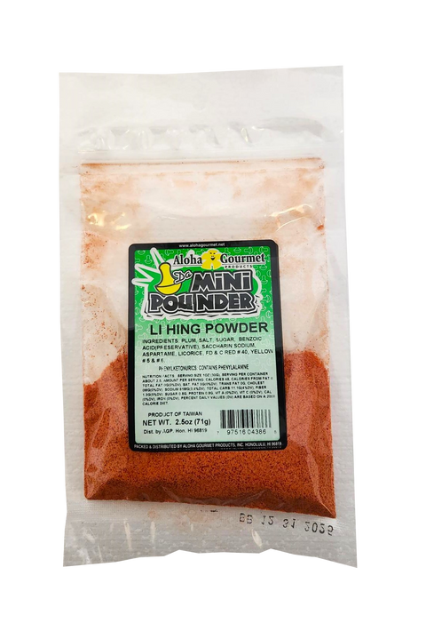 Aloha Gourmet Da Mini Pounder Li hing Powder 2.5oz (NOT FOR SALE TO CALIFORNIA)