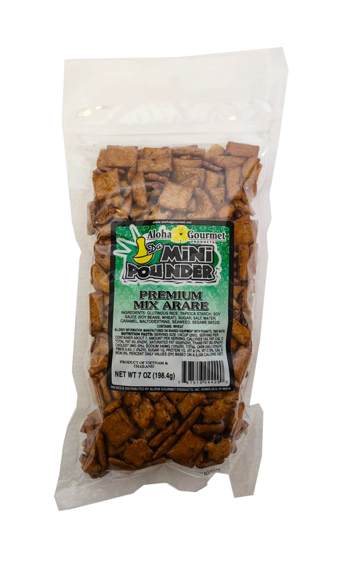 Aloha Gourmet Da Mini Pounder Premium Mix Arare 7oz