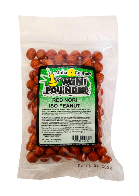 Aloha Gourmet Da Mini Pounder Red Nori Iso Peanut 6.5 oz