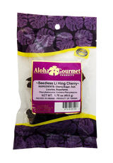 Aloha Gourmet Seedless Li Hing Cherry 1.75 oz (NOT FOR SALE TO CALIFORNIA)