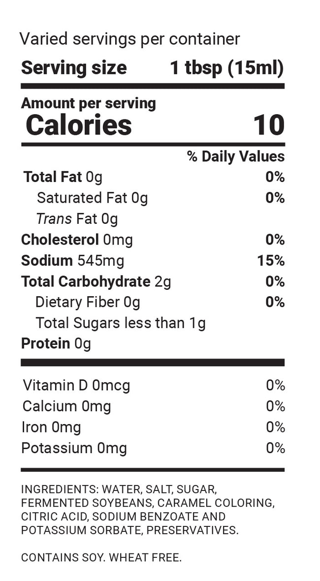 Aloha Gluten-Free Soy Sauce 1 Gallon