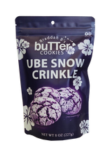 Braddah B's Butter Cookies - Ube Snow Crinkle Cookies 8oz.