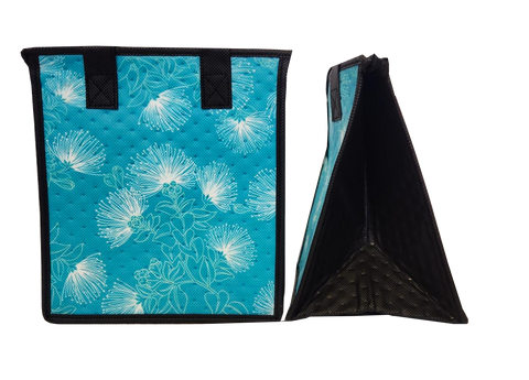 Tropical Paper Garden Hawaiian Hot/Cold Reusable Small Bag - BRANCHING OUT AQUA PET