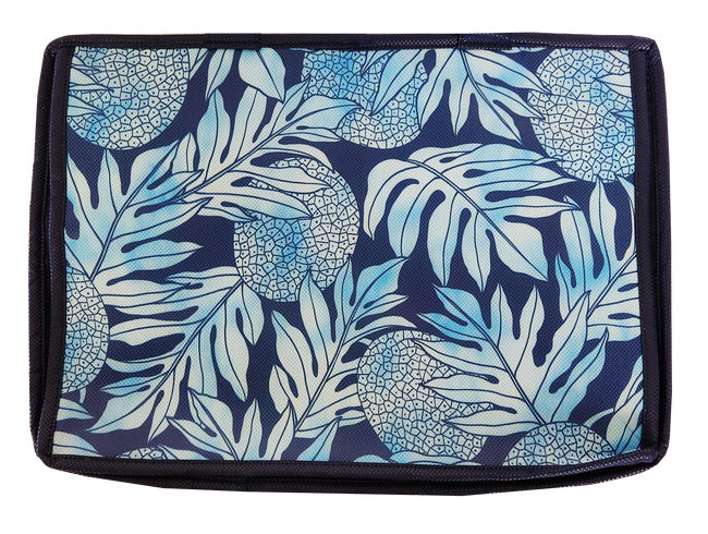 Tropical Paper Garden Hot/Cold Reusable Large Casserole Bag - NATURE NAVY