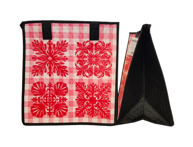 Tropical Paper Garden Hawaiian Hot/Cold Reusable Medium Bag - CORALWORK PINK MED