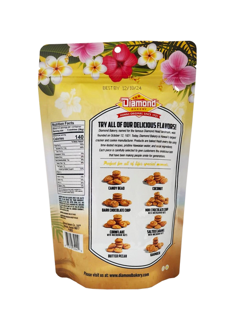 Diamond Bakery Hawaiian Cookies Toffee Macnut 4.5 oz