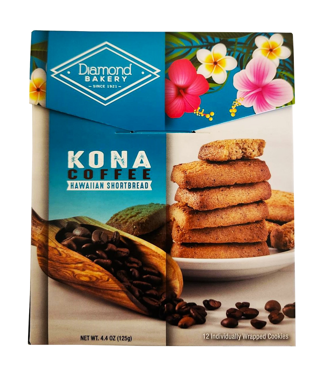 Diamond Bakery Hawaiian Shortbread Cookies 4.4 oz. - Kona Coffee