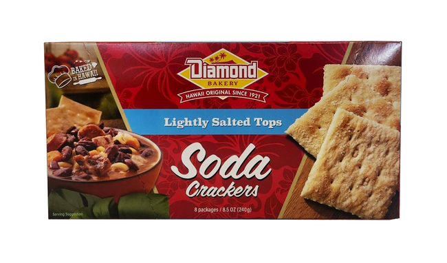 Diamond Bakery Hawaiian Soda Crackers - Lightly Salted Tops 8.5oz