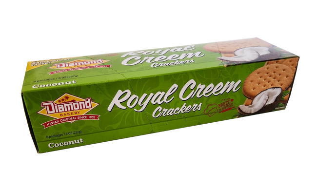 Diamond Bakery Royal Creem Cracker Original Small 8oz - Coconut