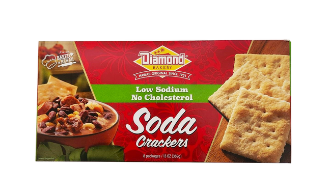 Diamond Bakery Hawaiian Soda Crackers - Low Sodium/No Cholesterol 13oz