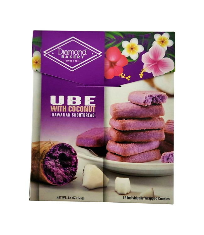 Diamond Bakery Hawaiian Shortbread Cookies 4.4 oz. - Ube with Coconut