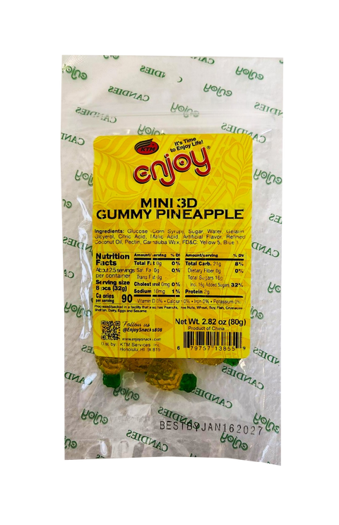 Enjoy Mini 3D Gummy Pineapple 2.82oz