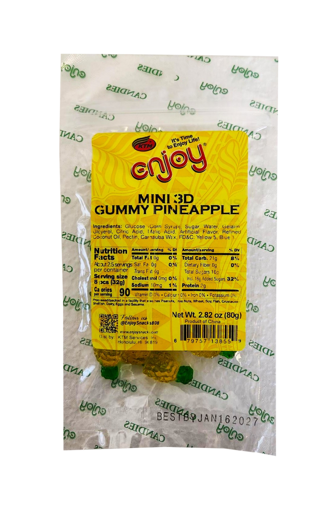 Enjoy Mini 3D Gummy Pineapple 2.82oz