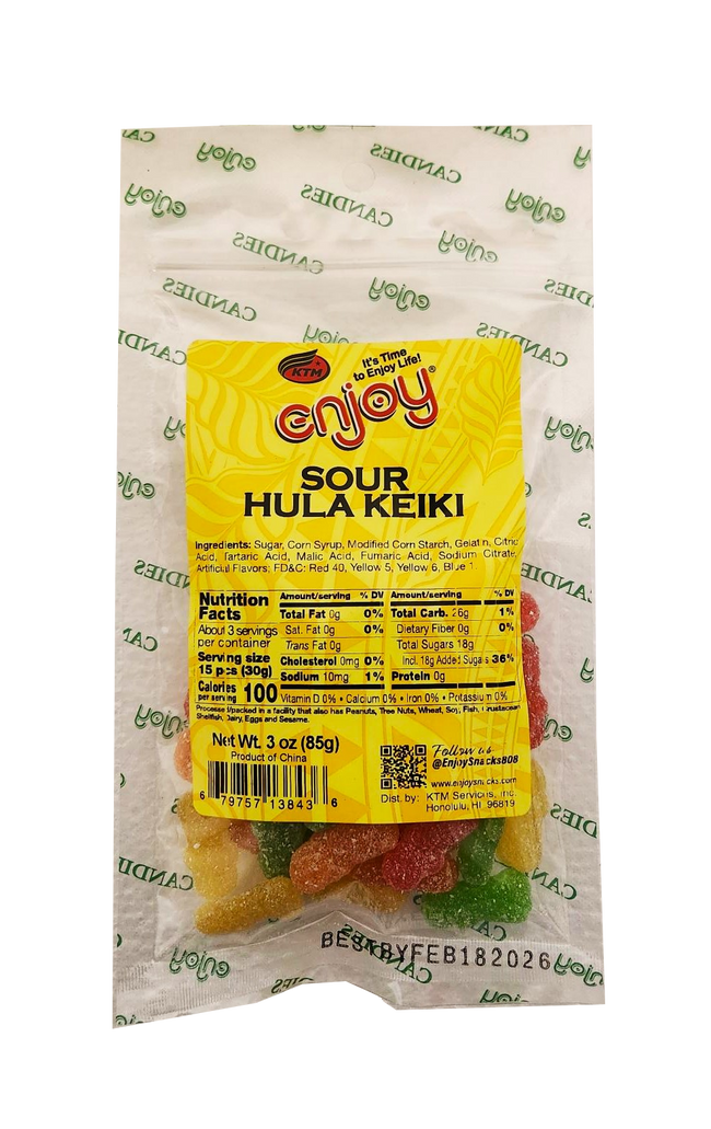 Enjoy Sour Hula Keikis 3oz
