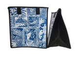 Tropical Paper Garden Hawaiian Hot/Cold Reusable Medium Bag - HARBOR NAVY MED