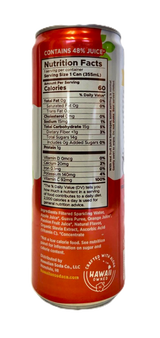 Hawaiian Soda Co. Sparkling Soda 12oz. - Passion Orange Guava