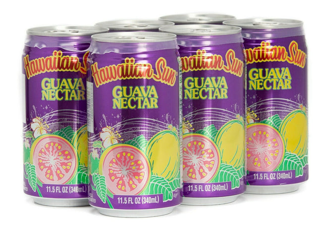 Hawaiian Sun Drink - VARIETY PACK - Passion Orange 11.5 oz, Lilikoi Passion, Pass-O-Guava, and Guava Nectar 11.5 oz (Pack of 6 each flavor) **Limit 2 total cases per purchase transaction**