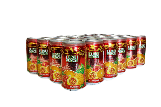 Hawaiian Sun Drink - Luau Punch (24 Pack)  **Limit 2 cases per purchase transaction**