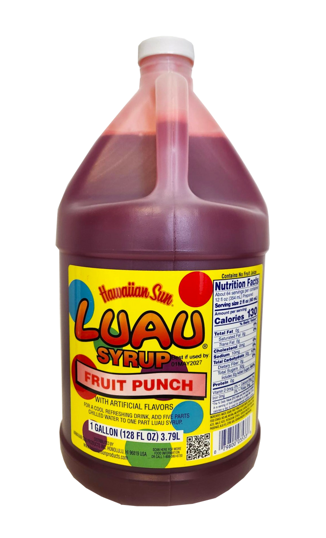 Hawaiian Sun Luau Fruit Punch Syrup Gallon