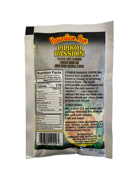 Hawaiian Sun Powdered Lilikoi Passion Drink Mix 4.16oz
