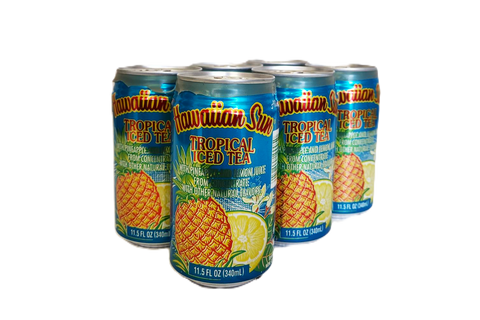 Hawaiian Sun Drink - Tropical Iced Tea 11.5oz (Pack of 6)  **Limit of 8-6 Packs per purchase transaction**