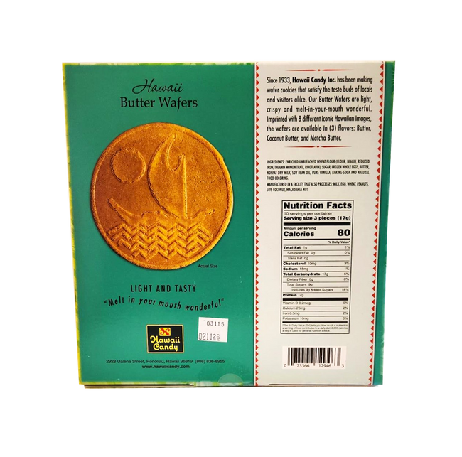 Hawaii Candy Hawaii Butter Wafers Gift Box 6oz