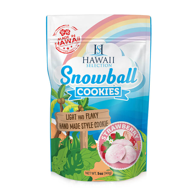 Hawaii Selection Snowball Cookies - Strawberry 5oz.