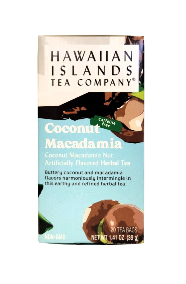 Hawaiian Islands Tea Co. Coconut Macadamia Herbal Tea 20CT/EA 1.41oz