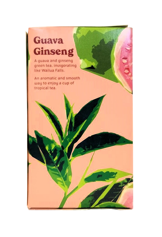 Hawaiian Islands Tea Co. Guava Gingseng Tropical Flavored Green Tea 20CT/EA 1.41oz