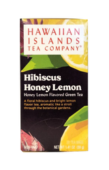 Hawaiian Islands Tea Co. Hibiscus Honey Lemon Flavored Green Tea 20CT/EA 1.41oz