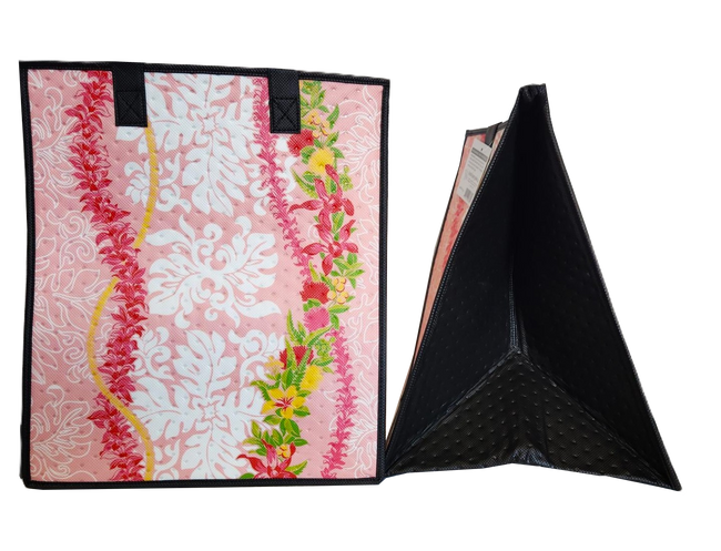Tropical Paper Garden Hawaiian Hot/Cold Insulated Large Bag - IWILEI PINK LRG