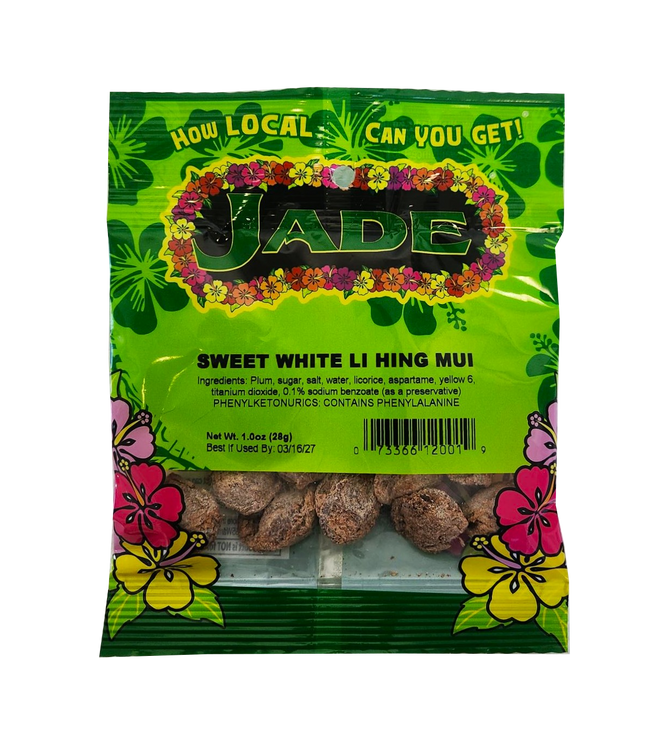 Jade Sweet Li Hing Mui 1.0 oz - White (NOT FOR SALE TO CALIFORNIA)