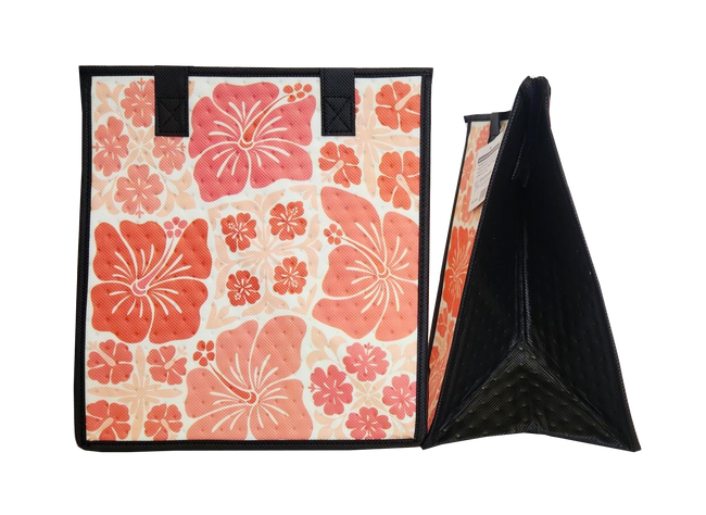 Tropical Paper Garden Hawaiian Hot/Cold Reusable Medium Bag - JIGSAW PINK MED