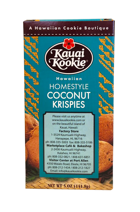 Kauai Kookie Coconut Krispies Cookies 4.5oz