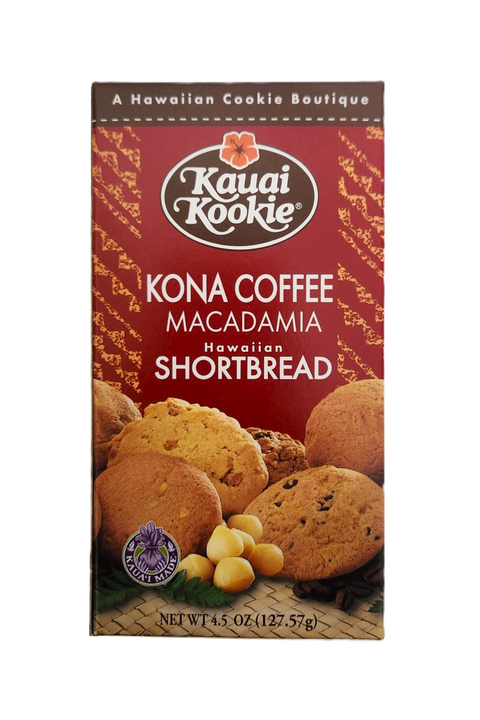Kauai Kookie Kona Coffee Macadamia Cookies 4.5oz