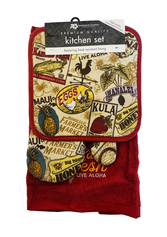 Premium Quality 3 pcs Kitchen Set - Farmers Market