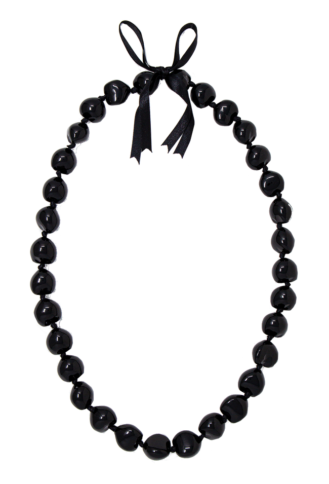 Kukui Nut Lei - Black