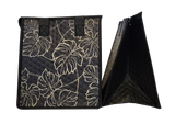 Tropical Paper Garden Hawaiian Hot/Cold Reusable Small Bag - LINES & VINES BLACK PET