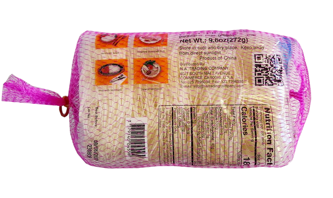 LongKou Long Rice Pink Mesh 8 Pack 9.6 oz