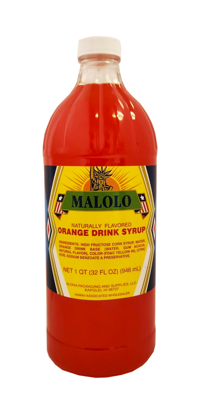 Malolo Orange Drink Syrup 32 oz