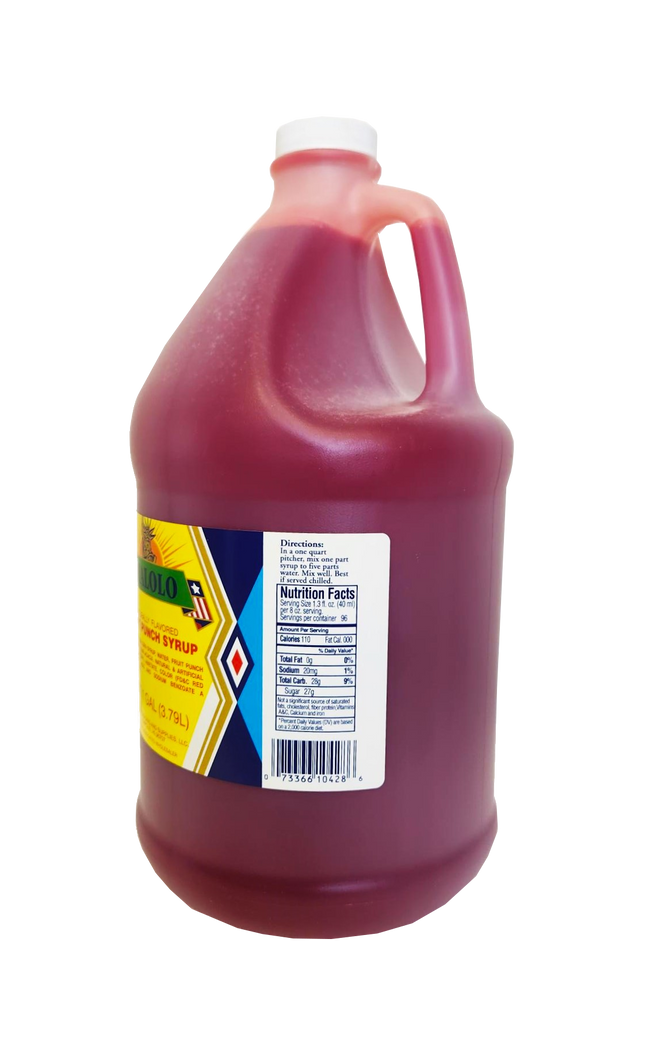 Malolo Fruit Punch Syrup 1 Gallon