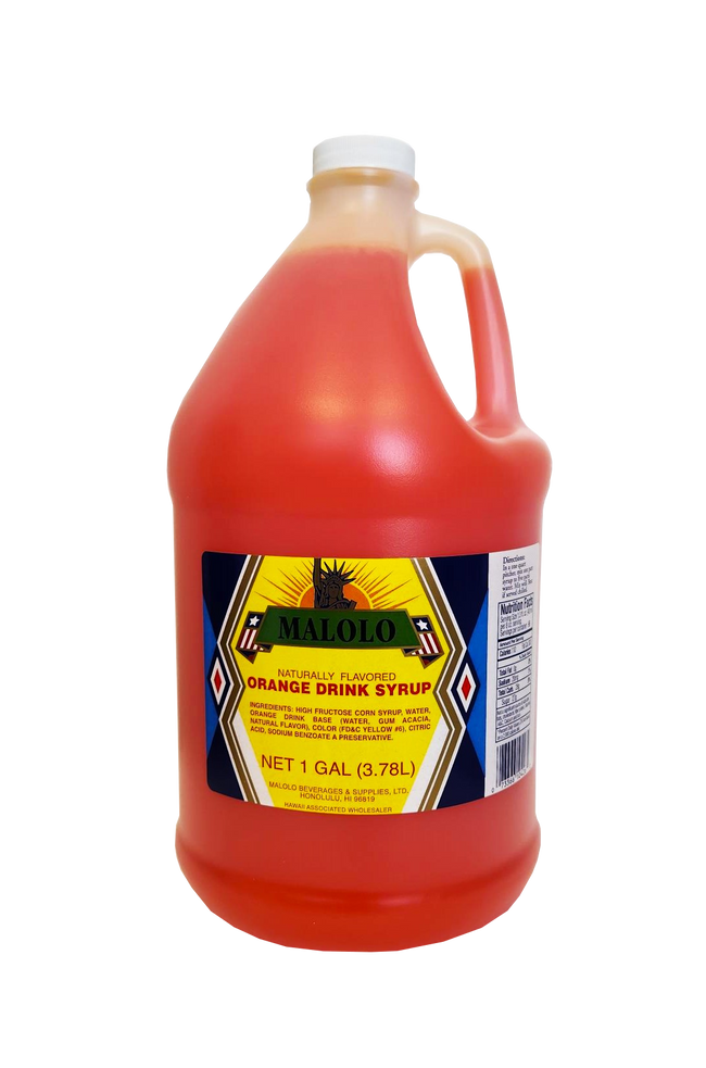 Malolo Orange Drink Syrup 1 Gallon