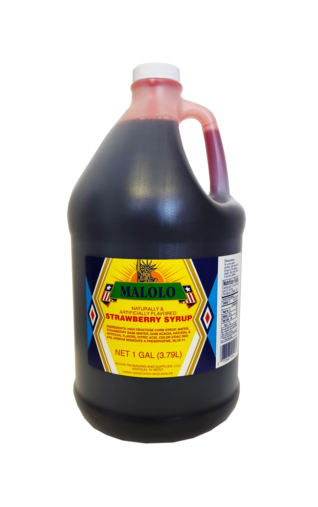 Malolo Strawberry Syrup 1 Gallon