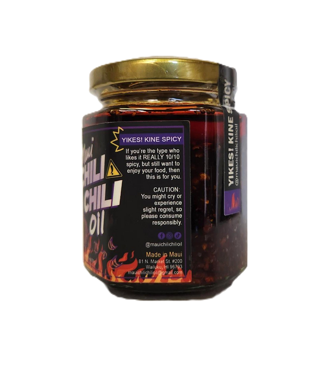 Maui Chili Chili Oil 6oz. - Yikes! Kine Spicy Chili Oil