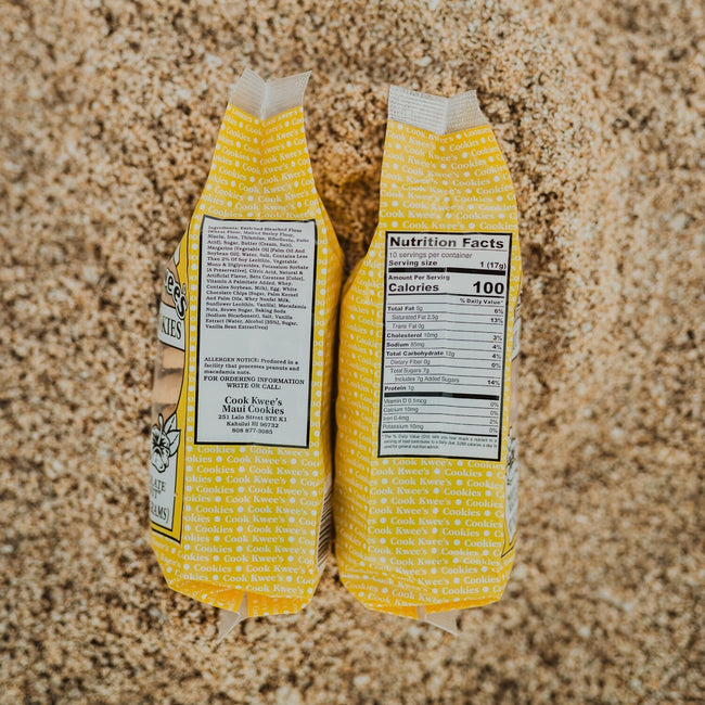 CookKwees Maui Cookies White Chocolate Chip 6oz.