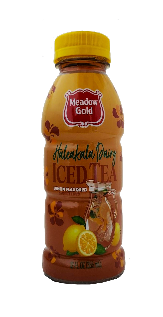 Meadow Gold Haleakala Dairy Lemon Flavored Sweetened Iced Tea Drink 6-pack12oz.