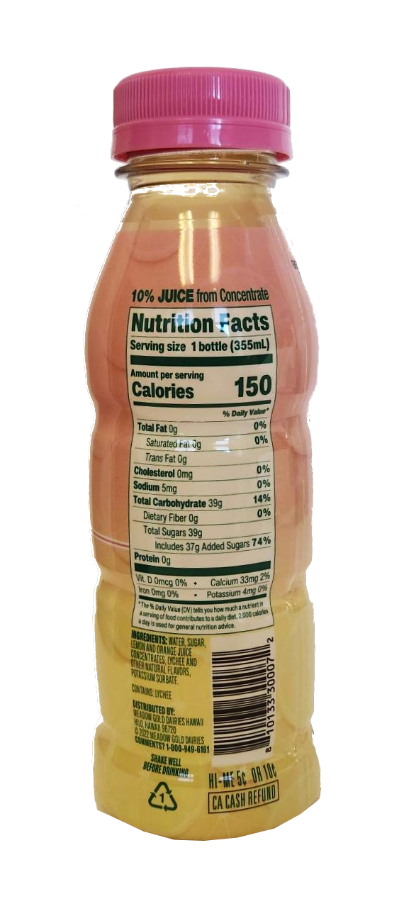 Meadow Gold Lychee Lemonade Drink 12oz.