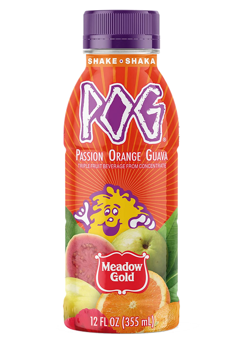 Meadow Gold POG (Passion, Orange, Guava) Drink 12oz.