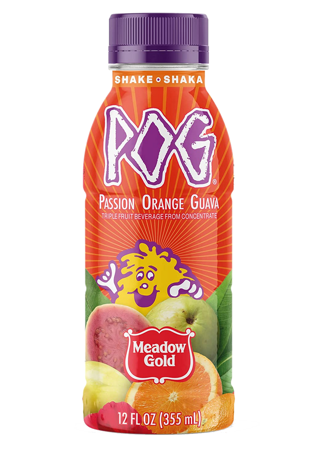 Meadow Gold POG (Passion, Orange, Guava) Drink 12oz.